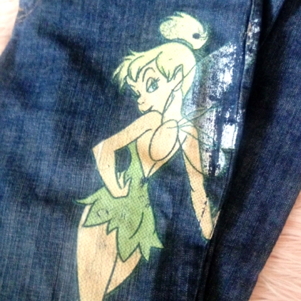 Nwot Disney denim tinkerbell jeans